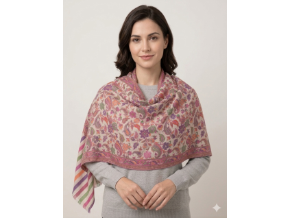 IndiPashmina Kašmír Desert Rose