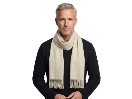 IndiPashmina Woolen Alabaster Classic