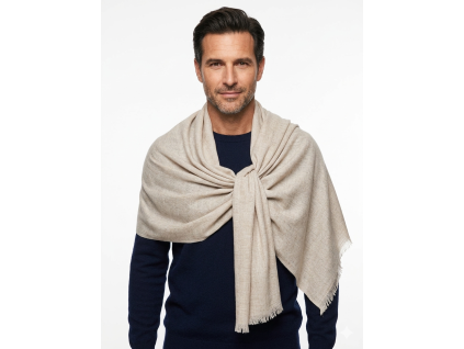 IndiPashmina Woolen Alabaster Touch