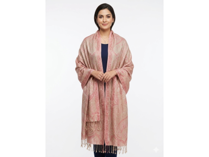 IndiPashmina Silk Rose Glow