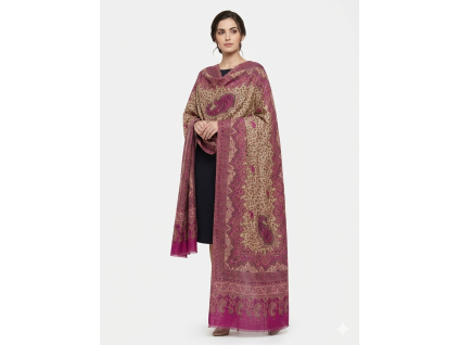 IndiPashmina Woolen Purple Chic