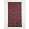Indipashmina Kašmír Bordó Ornament