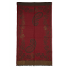 IndiPashmina Kašmír Zari Maroon