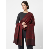 IndiPashmina Kašmír Zari Maroon