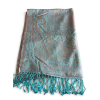 IndiPashmina Silk Aquamarine Lagoon