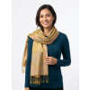 IndiPashmina Silk Gold Mirage