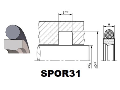 189199 kolbenstangendichtung 42 x 52 7 x 4 2 spor31 ptfe bronze nbr nak