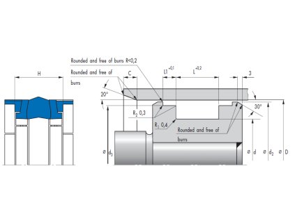 189931 kolbendichtung 65 x 50 x 18 4 6 35 l43 merkel simrit