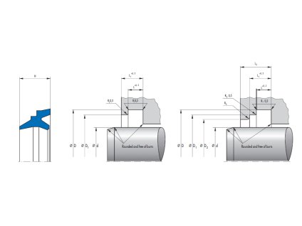 Wischerring 40 x 48 x 8 / 4 P8 NBR SIMRIT