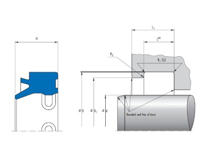 Wischerring 50 x 58 x 7 / 4 PU5 SIMRIT