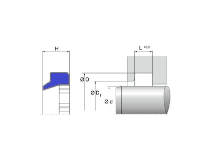 Wischerring 75 x 83,2 x 7 / 5,3 AE42 AU90 Dichtomatik
