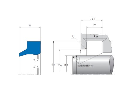 Wischerring 110 x 122,2 x 12 / 7,2 P6 FPM SIMRIT