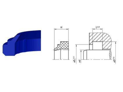 Wischerring 150 x 162 x 10 / 5,5 AE47 AU90 Dichtomatik