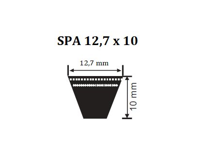 205195 keilriemen spa 12 7 x 1425 lw 1443 la medway