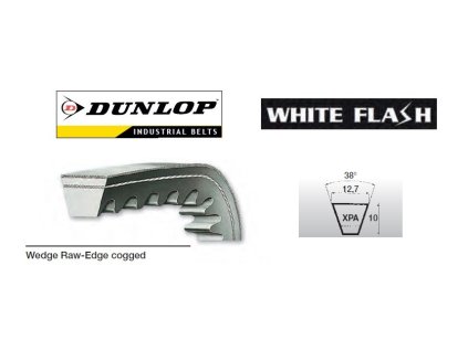 205444 keilriemen xpa 12 7 x 1850 lw 1868 la dunlop white flash