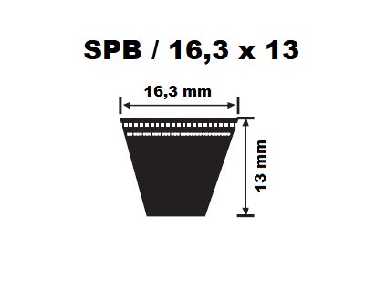 208414 keilriemen spb 16 3 x 4050 lw 4072 la strolngbelt