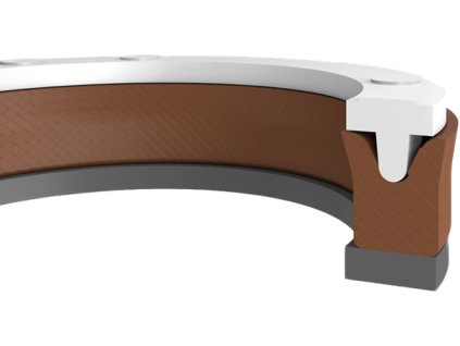 Kolbenstangenhülse, K151B (inklusive Stützring), Textilkautschuk, Kastas