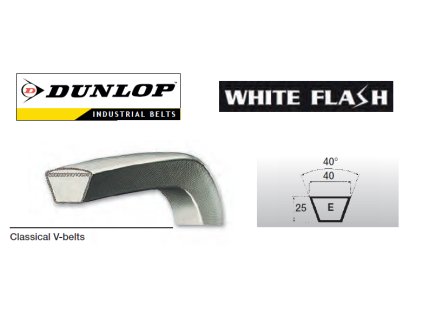 526499 keilriemen e 394 e 38 x 10000 li 10080 lw dunlop white flash