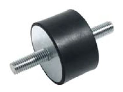 Zylinderförmiger Stiller Block-Typ 1 (schrauben - schrauben) Durchmesser 48mm / Höhe 34mm, schrauben M10x28