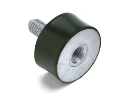 Zylinderförmiger Stiller Block-Typ 2 (schrauben - Nuss) Durchmesser 100mm / Höhe 55mm, Schraube M16x42 , GeTech