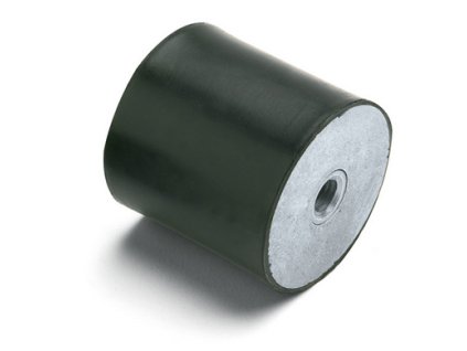Zylinderförmiger Stiller Block-Typ 3 (Nuss - Nuss) Durchmesser 35mm / Höhe 30mm, Nuss M8