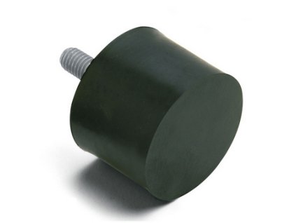 Zylinderförmiger Stiller Block-Typ 4 (schrauben - Gummi) Durchmesser 15mm / Höhe 8mm, schrauben M4x10