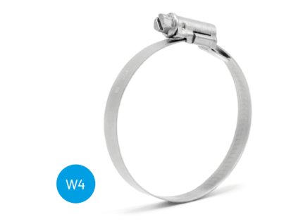 Schlauchschelle 30-45/9 W4 ASFA-L , MIKALOR 03014060, alles aus Edelstahl AISI 304