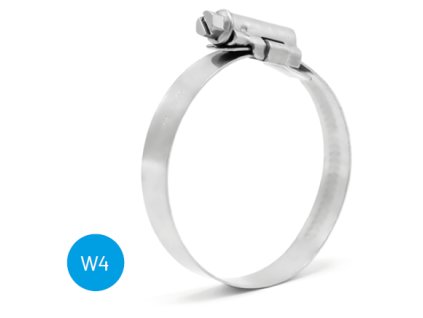 Schlauchschelle 30-45/12 W4 ASFA-S , MIKALOR 03014748 , alles aus Edelstahl AISI 304