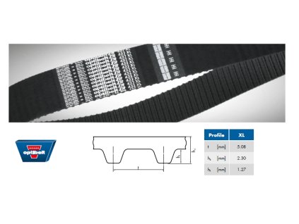 562811 optibelt zr xl 60 mm 1st 1mm zahnriemen im armel tonhohe 5 08mm