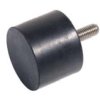 Zylinderförmiger Stiller Block-Typ 4 (schrauben - Gummi) Durchmesser 14mm / Höhe 7,7mm, M4x7