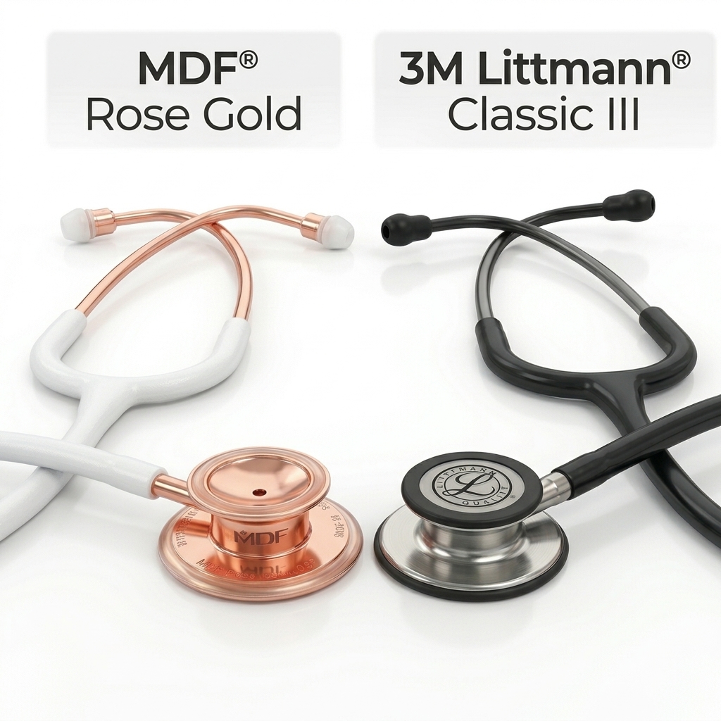 MDF vs. Littmann: which stethoscope to choose?