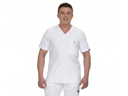 Lékařská halena koi Bryan pánská - bílá (Velikost XS)