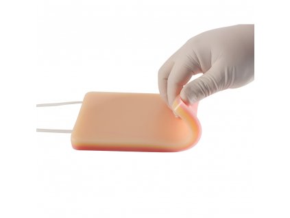 Artificial skin pad for blood drawing
