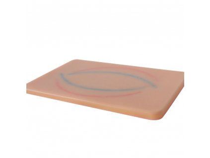 Artificial skin pad for injection training