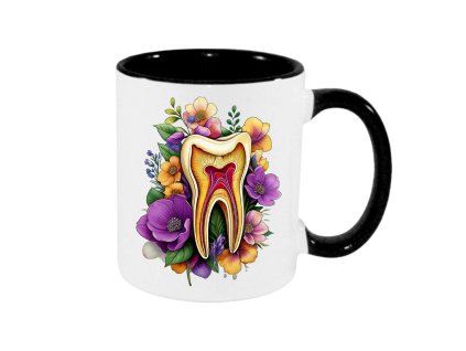 Hrnek - Zub v květech