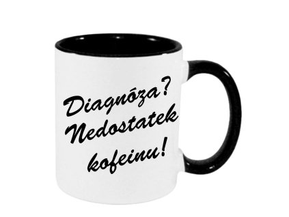 Hrnek - Diagnóza: Nedostatek kofeinu, pohled zepředu