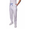 Kalhoty INFINITE MedStyle pánské - bílé/modrá tkanička, klasický střih, (Velikost XXL), Spodnie męskie INFINITE MedStyle - biała/niebieska koronka (rozmiar XXL)Spodnie męskie INFINITE MedStyle - biała/niebieska koronka (rozmiar XXL)