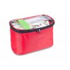 záchranářský batoh trapezoid  tarpaulin červená, přihrádka, kapsa, tarpaulin, polyester, Plecak ratunkowy z plandeki trapezowej czerwony, komora, kieszeń, plandeka, poliester
