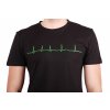 EKG tričko pánské černé - fibrilace síní (Velikost XS)