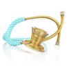 mdf instrumments stethoscope procardial titanium cardiology stethoscope bella azure gold