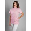 Zdravotnická halena INFINITE Flex Elizabeth - růžová, pohled zepředu, elegantní střih