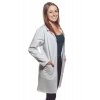Lékařský plášť INFINITE MedStyle dámský, pohled z boku, hluboké kapsy
