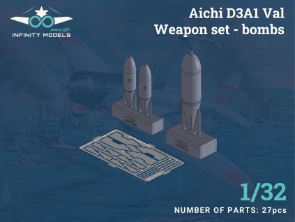 INF 3206 2+ Aichi D3A1 Val Weapon set (bombs)