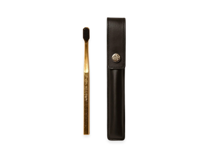 kit001 leather case buttonblack toothbrush soft 1