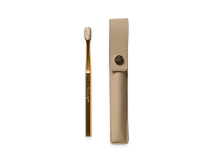 kit003 leather case buttonbeige toothbrush soft 1