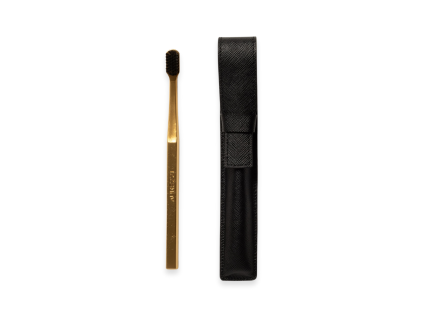 kit005 leather case flapblack toothbrush soft 1