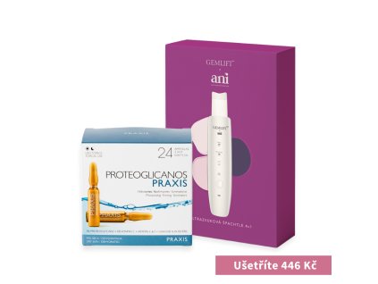 Ultrazvuková špachtle 4v1 + Hydratační ampule Praxis – Classics 24 ks