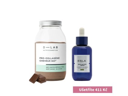 Pro-Collagen pro vlasy s kakaovou příchutí + Víceúčelové sérum pro všechny typy vlasů