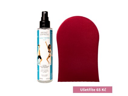 Samoopalovací mlha na obličej i tělo bez tónování Non-Tinted + Rukavice na aplikaci samoopalovací mlhy na tělo