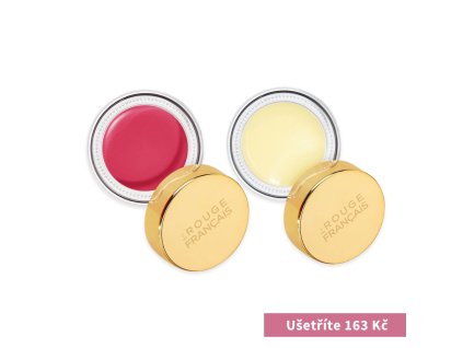 Krémové multifunkční líčidlo 3v1 – sytě růžové + Multifunkční pečující balzám – lehký